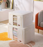 Steel Frame Storage Bins with Reinforced Handle and Clear Window - Image 5