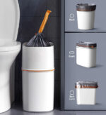 Black Trash Bag with Drawstring Z20 - Image 5