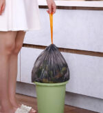 Black Trash Bag with Drawstring Z20 - Image 6