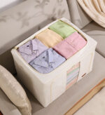 Steel Frame Storage Bins with Reinforced Handle and Clear Window - Image 3