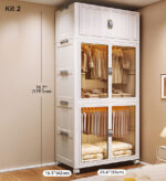 Large Stackable Wardrobe Closet Organizers With Lids And Wheels F230 - Image 7