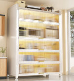 New Upgrade Large Metal Kitchen Storage Cabinet F240 - Image 4