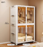 Large Stackable Wardrobe Closet Organizers With Lids And Wheels F230 - Image 6