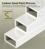 Large Capacity Heavy Duty Unit Storage Shelf Foldable with Caster Wheels - Image 8