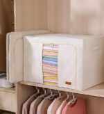 Steel Frame Storage Bins with Reinforced Handle and Clear Window - Image 7