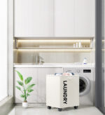 Collapsible Laundry Hamper with Wheels F9 - Image 7