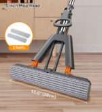 Self-Wringing Sponge Mops For Floor Cleaning Squeeze Z175 - Image 12
