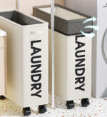 Collapsible Laundry Hamper with Wheels F9 - Image 4