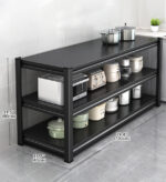 3 Tier Heavy Duty Metal Adjustable Multifunction Storage Shelves F98 - Image 5