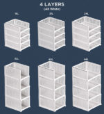 Stackable Storage Basket Foldable Closet Organizers - Image 10