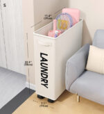 Collapsible Laundry Hamper with Wheels F9 - Image 9