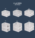 Stackable Storage Basket Foldable Closet Organizers - Image 11