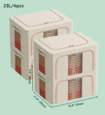 Foldable Storage Bins with Clear Window F250 - Image 14