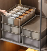 Clear Divided Socks & Underwear Organzier Box Z157 - Image 5