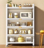 5 Tier Sturdy Metal Storage Organizer Cabinets With Clear Doors F56 - Image 7