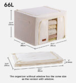 Steel Frame Storage Bins with Reinforced Handle and Clear Window - Image 14