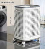 Rolling Laundry Basket with Wheels F251 - Image 11