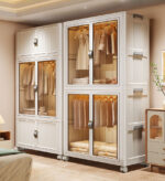 Large Stackable Wardrobe Closet Organizers With Lids And Wheels F230