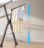 90 Inches Heavy Metal Folding Portable Clothes Drying Rack F212 - Image 3