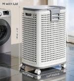 Rolling Laundry Basket with Wheels F251 - Image 12