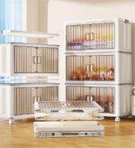 Dual Doors Collapsible Stackable Storage Bins F215 - Image 9
