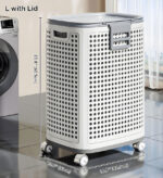 Rolling Laundry Basket with Wheels F251 - Image 14