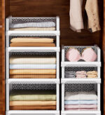 Stackable Storage Basket Foldable Closet Organizers - Image 5