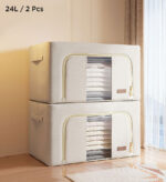 Cotton Foldable Clothes Storage Box - Image 6