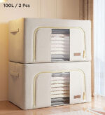 Cotton Foldable Clothes Storage Box - Image 10