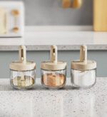 Retractable Bottle-Tight Glass Seasoning Jar F123