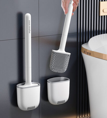 Silicone Toilet Brush with Drain Tray Z178