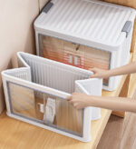 Dual Doors Collapsible Stackable Storage Bins F215 - Image 2