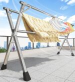 Heavy Duty Stainless Steel Foldable Clothes Drying Rack F225 - Image 2