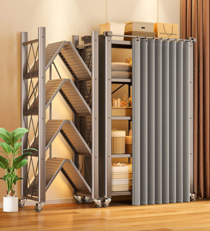 Freestanding Metal Iron Shelf Without Assembly F220