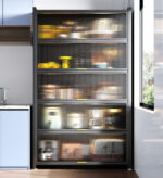6 Tier Upgrade Large Metal Kitchen Pantry Storage Cabinet F118 - Image 7