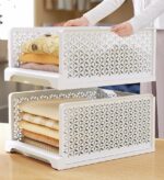 Stackable Storage Basket Foldable Closet Organizers - Image 7