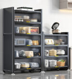 6 Tier Upgrade Large Metal Kitchen Pantry Storage Cabinet F118 - Image 2
