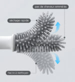 Silicone Toilet Brush with Drain Tray Z178 - Image 3