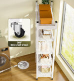 Large Capacity Heavy Duty Unit Storage Shelf Foldable with Caster Wheels - Image 5