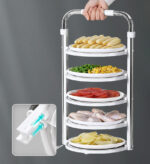 5 Tier Vegetable Storage Tray Plate Rack for Kitchen Counter F76 - Image 3