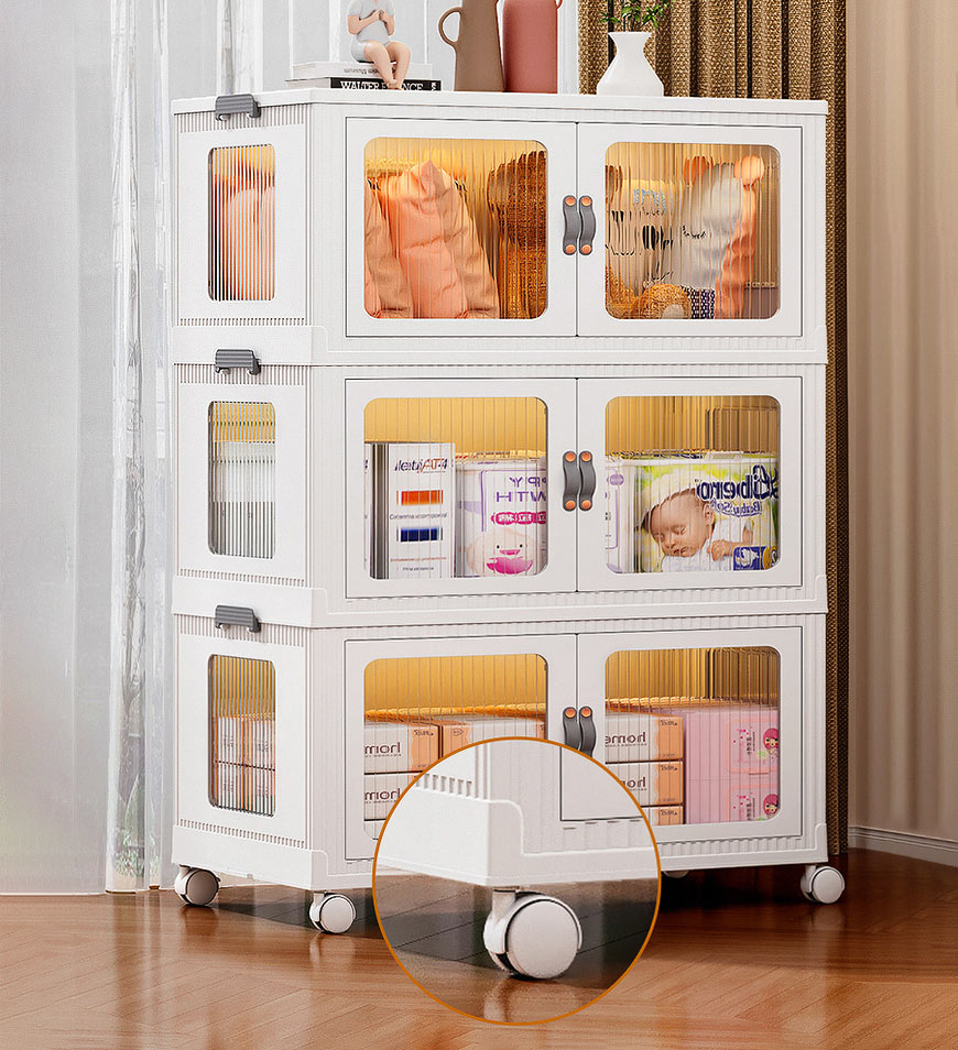 5_1ac19ef5-ceb4-4d38-b480-9c708d13df95 Foldable Storage Box with Wheels and Lid F100 - Image 2