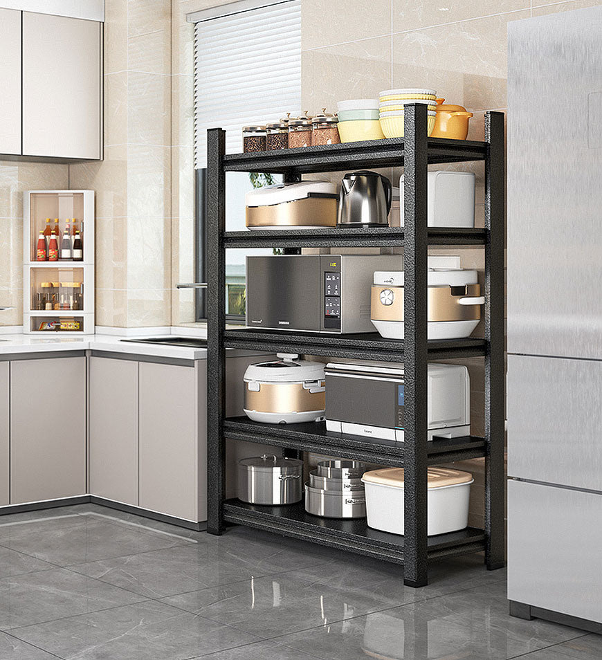 5_3773e40c-24d6-4bf5-b4f0-4fa63ee4d4df 5-Layer Heavy-duty Metal Shelves Black F34 - Image 2
