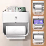 Punch Free Multifunction Waterproof Wall Mounted Tissue Box z120 - Image 4