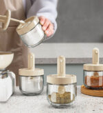 Retractable Bottle-Tight Glass Seasoning Jar F123 - Image 4