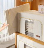 Cotton Foldable Clothes Storage Box - Image 3
