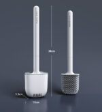 Silicone Toilet Brush with Drain Tray Z178 - Image 6