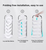 5 Tier Vegetable Storage Tray Plate Rack for Kitchen Counter F76 - Image 6