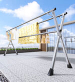 Heavy Duty Stainless Steel Foldable Clothes Drying Rack F225 - Image 6