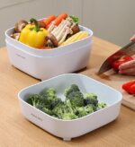 4 Pieces Portable Drain Basket for Draining Vegetables Fruits Z25 - Image 7