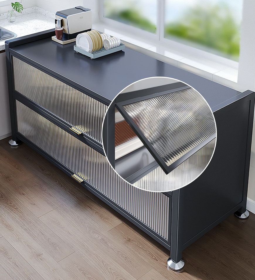 7_e3691c27-331b-466b-b858-6bad0d497742 3Tier Metal Freestanding Sideboard Storage Cabinet With Door F97 - Image 2